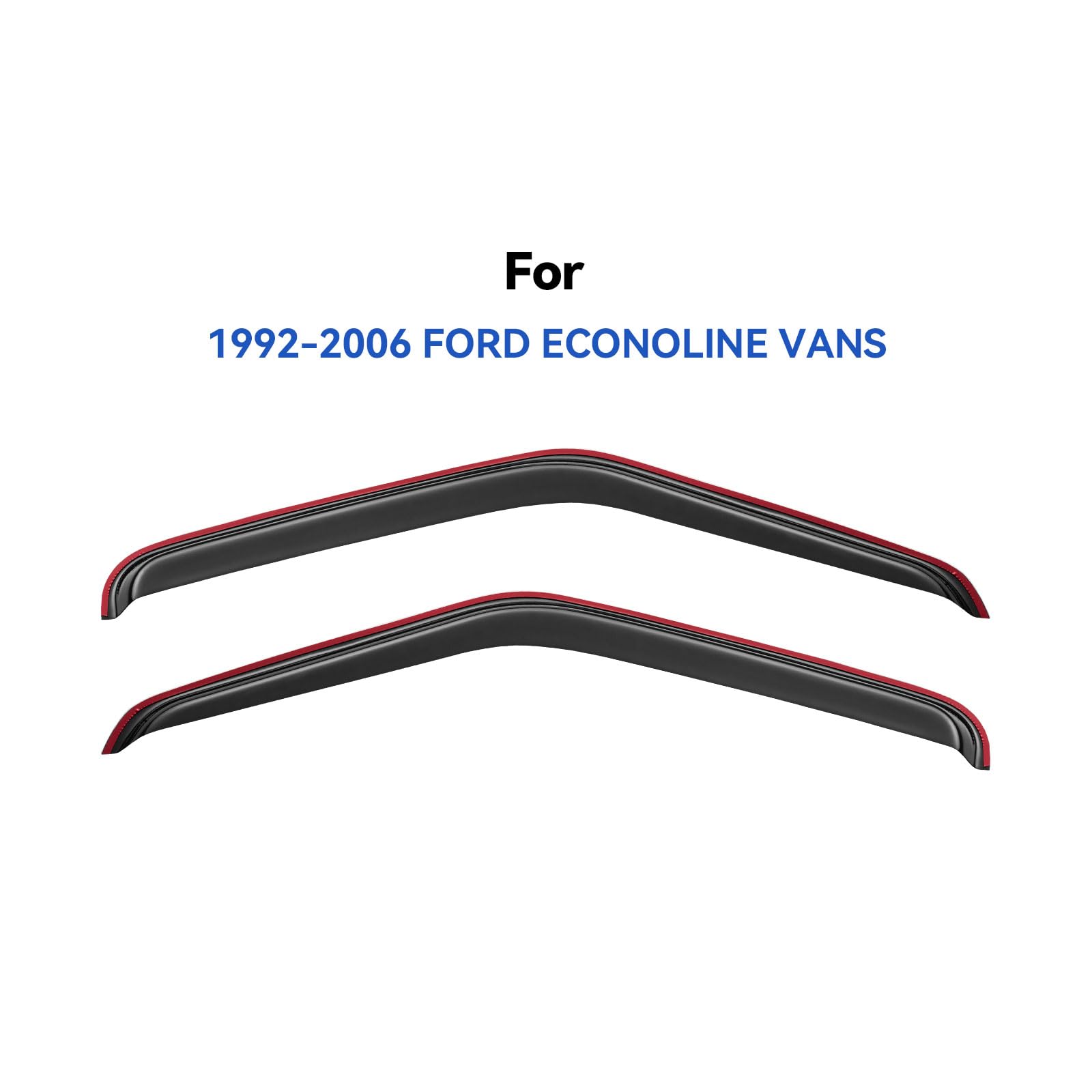 YQAUTEC rain guards with strong 3M tape ensure secure fit.