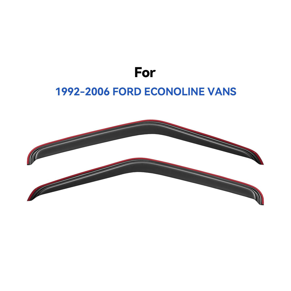 YQAUTEC rain guards with strong 3M tape ensure secure fit.