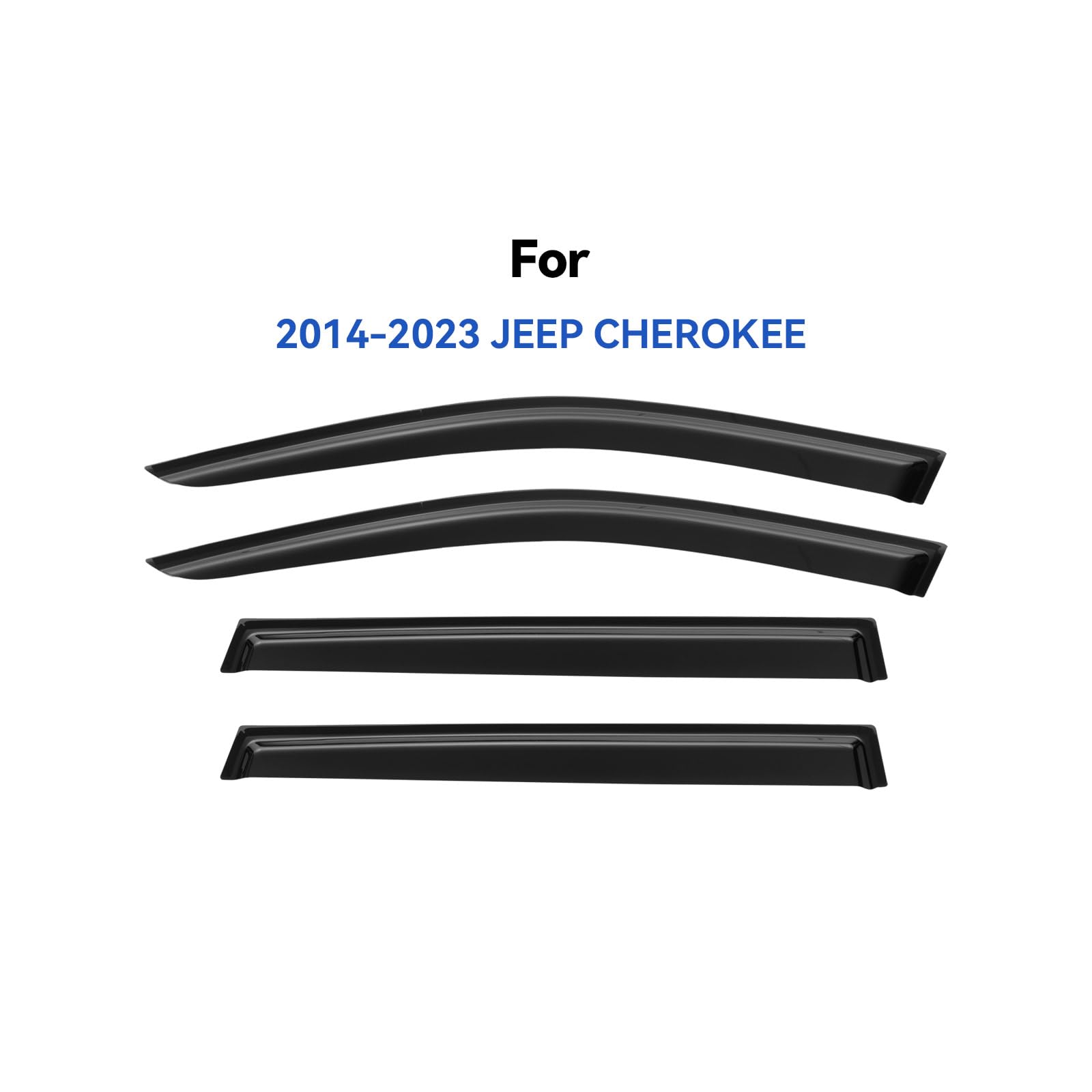 YQAUTEC rain guards on the front-right demonstrate durable wind-friendly protection