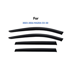 YQAUTEC Mazda CX-50 window visors side view protect from wind and rain