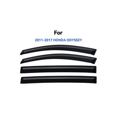 YQAUTEC Odyssey side window visor outside view blocks wind while keeping fresh air inside.