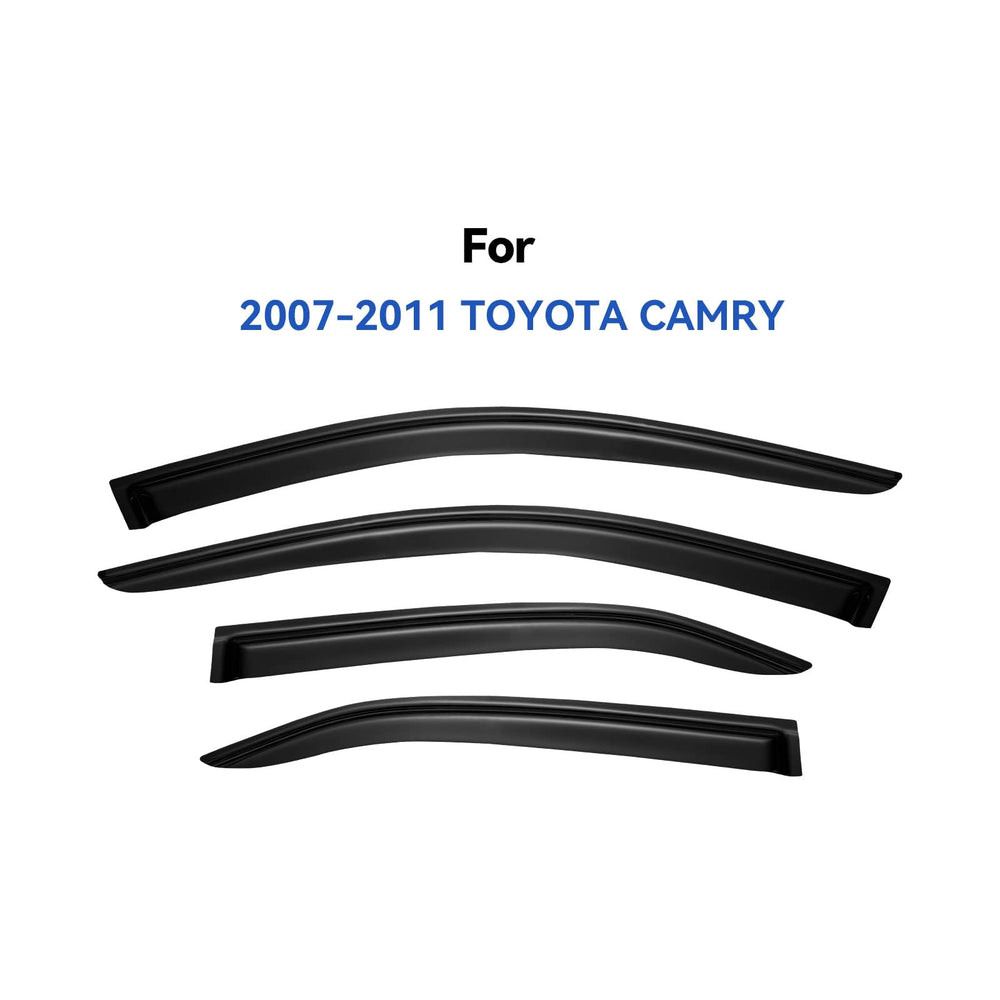 YQAUTEC Camry window visor front-right view blocks spray