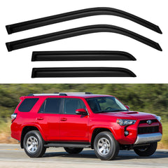 YQAUTEC out-channel window visors for Toyota 4Runner provide rain protection with enhanced airflow.
