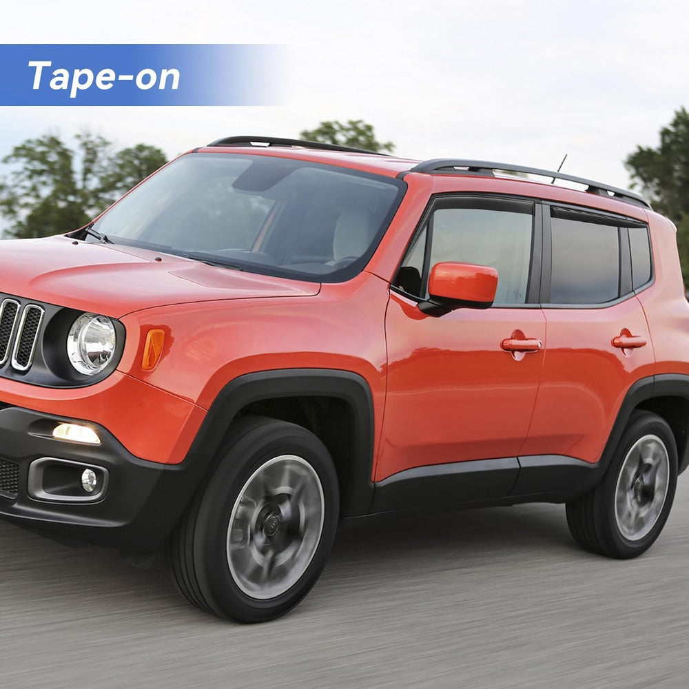 YQAUTEC outside-mount vent visors for easy upgrade without drilling.