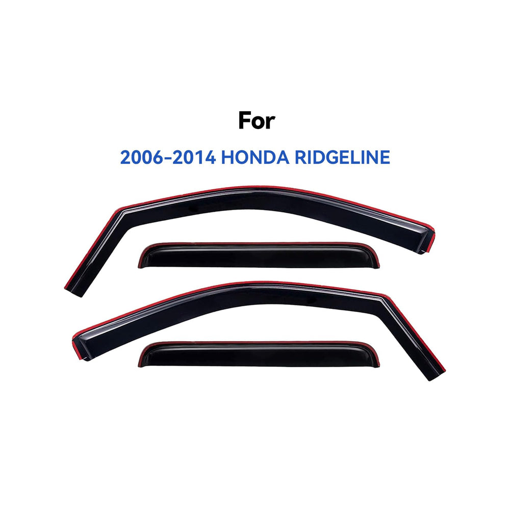 YQAUTEC rain guards shield side windows with UV resistance for long-lasting clarity.