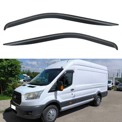 YQAUTEC Ford Transit rain guards deflect rain while keeping air flowing