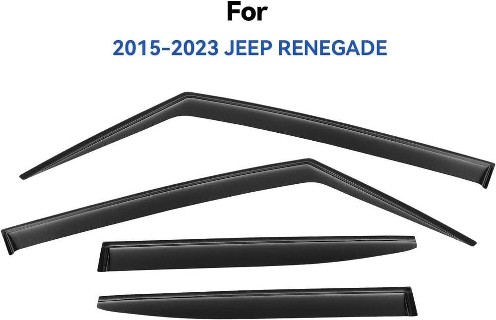 YQAUTEC Renegade side window visors enhance airflow while keeping rain out.