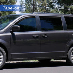 YQAUTEC Routan window deflectors protect interior from rain while driving
