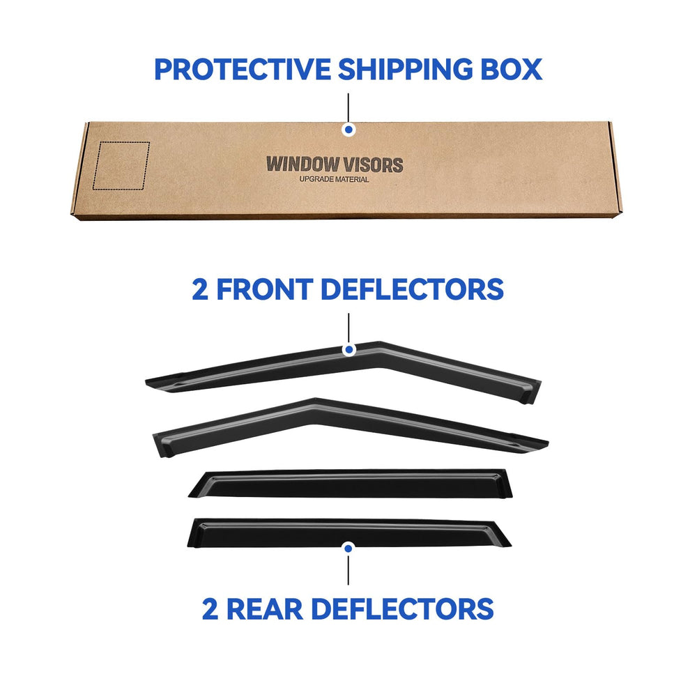 YQAUTEC Seltos visors with 3M tape for secure adhesion