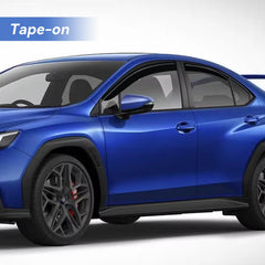YQAUTEC Subaru WRX visors with 3M tape for sturdy adhesion