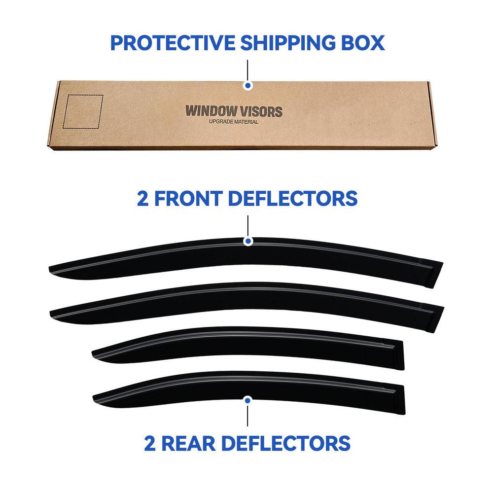 YQAUTEC WRX vent shades enable fresh air while blocking drizzle