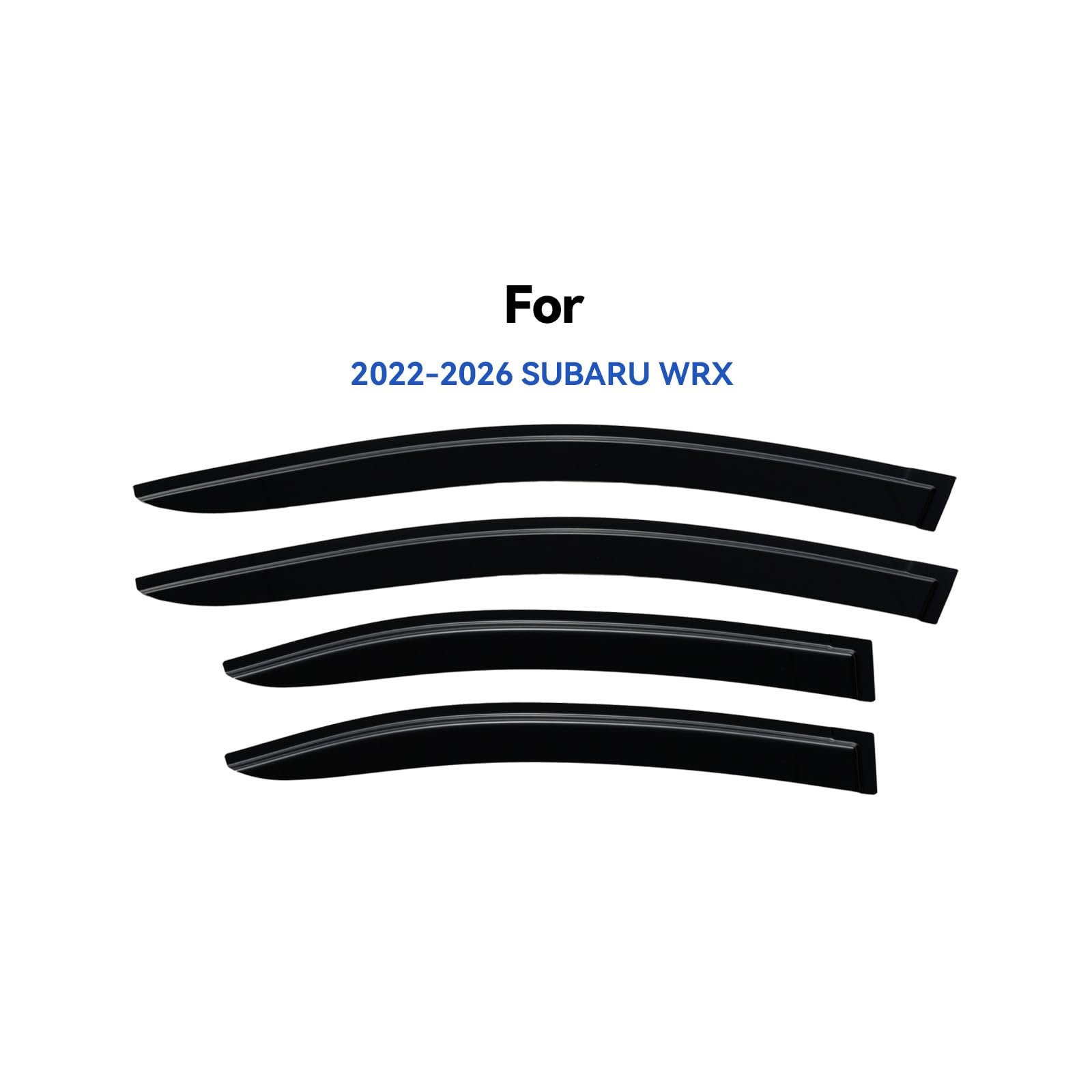 YQAUTEC WRX window vent visor with UV-resistant coating for clear view