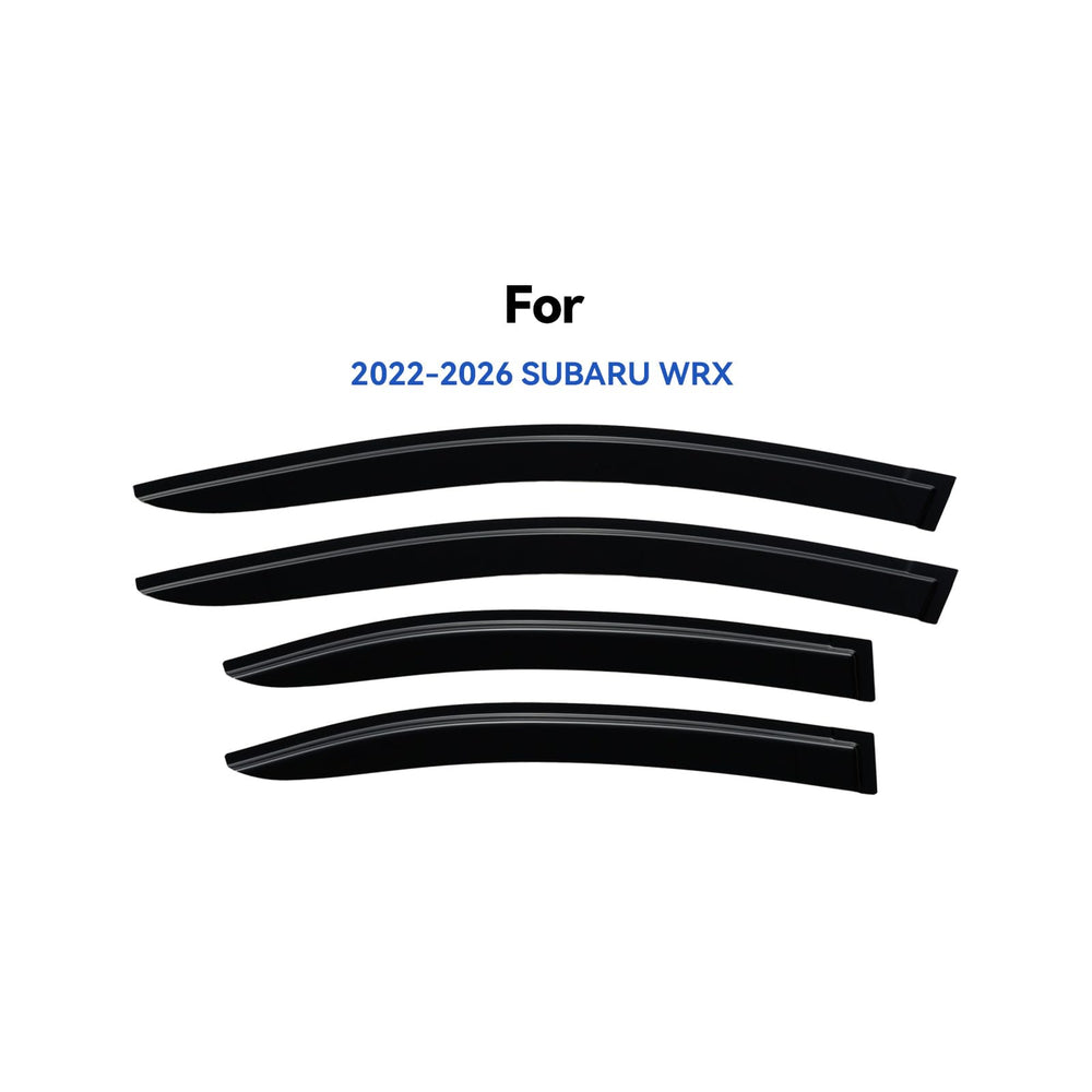 YQAUTEC WRX window vent visor with UV-resistant coating for clear view