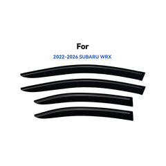 YQAUTEC WRX window vent visor with UV-resistant coating for clear view