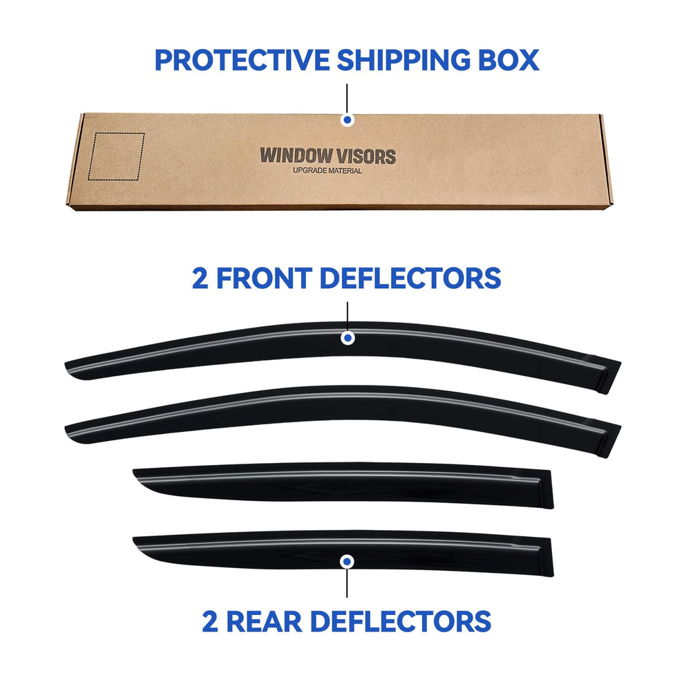 YQAUTEC warranty and support included with window visors.
