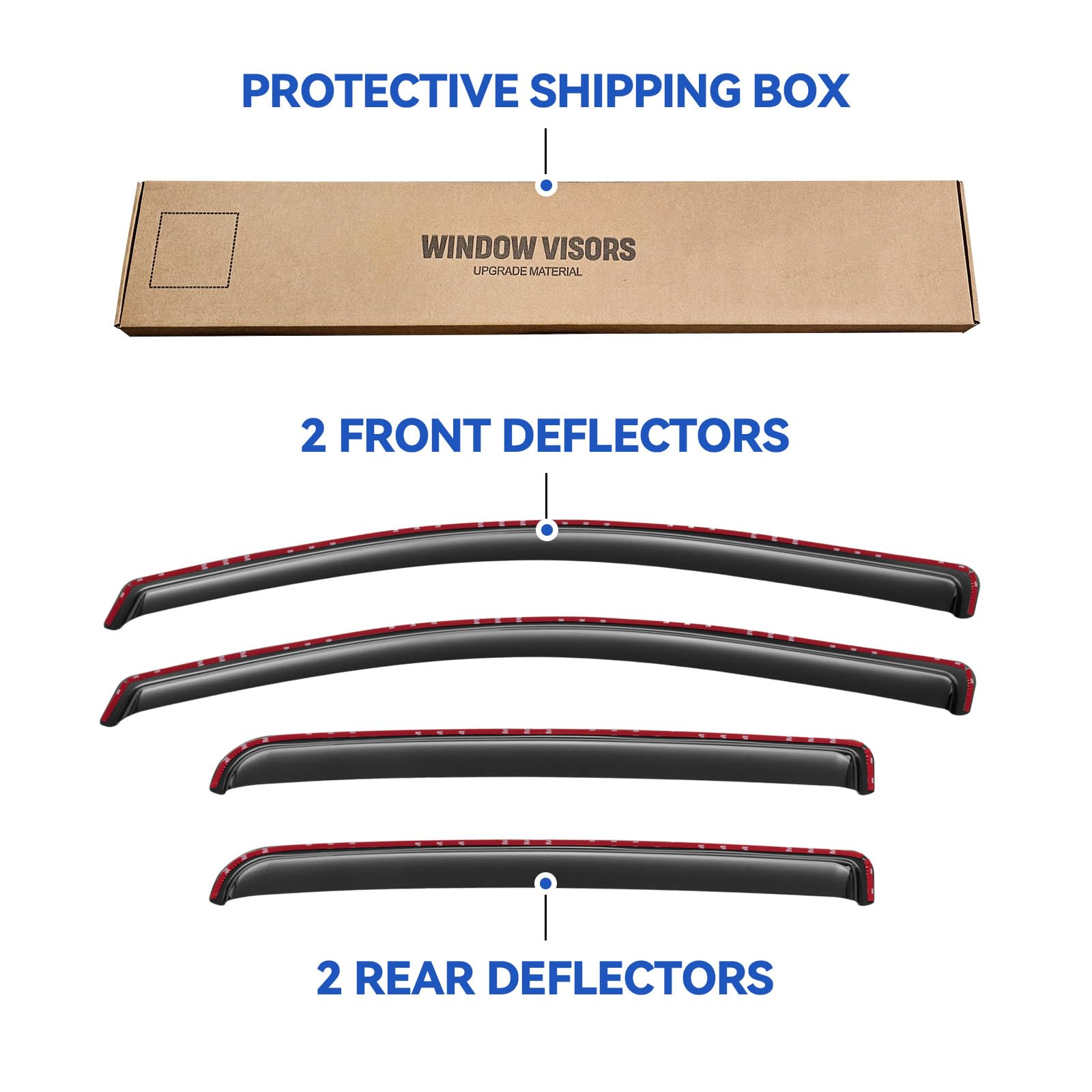 YQAUTEC warranty and lifetime support for window visors.