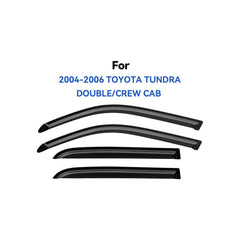 YQAUTEC window visor for Tundra DC front right with rain guard coverage