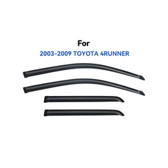 YQAUTEC window visors on 4Runner front right with rain deflection