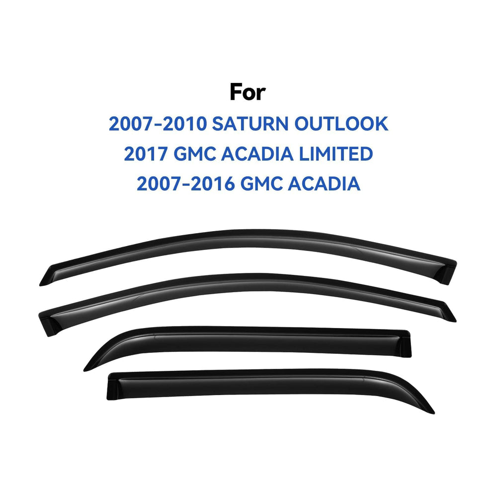YQAUTEC GMC Acadia front-right window visors keep wind comfortable and rain out.