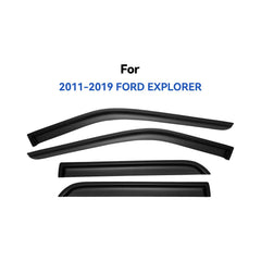 YQAUTEC window visors for Ford Explorer front-right provide rain protection and fresh air at speed