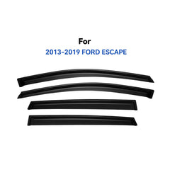 YQAUTEC window visors for Ford Escape — front-right view highlighting airflow.