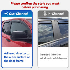 YQAUTEC window visors on Odyssey deflect rain during driving