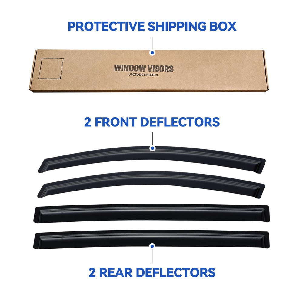 YQAUTEC Odyssey wind protection visors improve cabin comfort