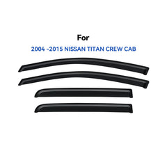 YQAUTEC window visors rear-left rain guard—edge protection during rain
