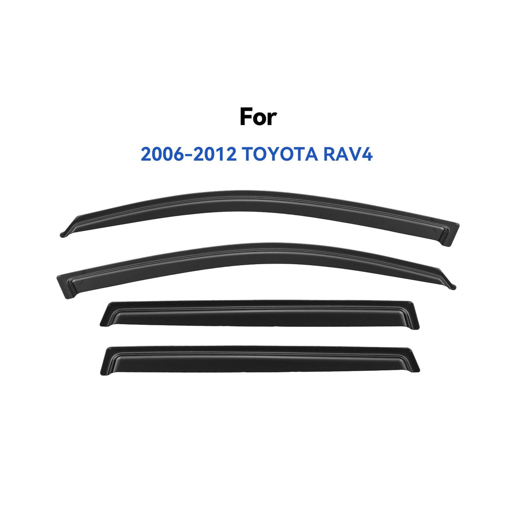 YQAUTEC Rav4 front-right window visors enable airflow with rain protection