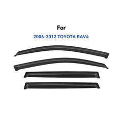 YQAUTEC Rav4 front-right window visors enable airflow with rain protection