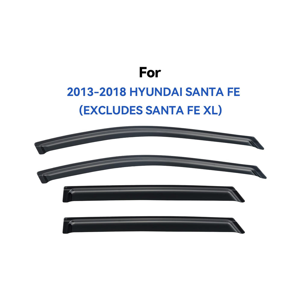 YQAUTEC rain guards closeup showing 3M tape and secure attachment