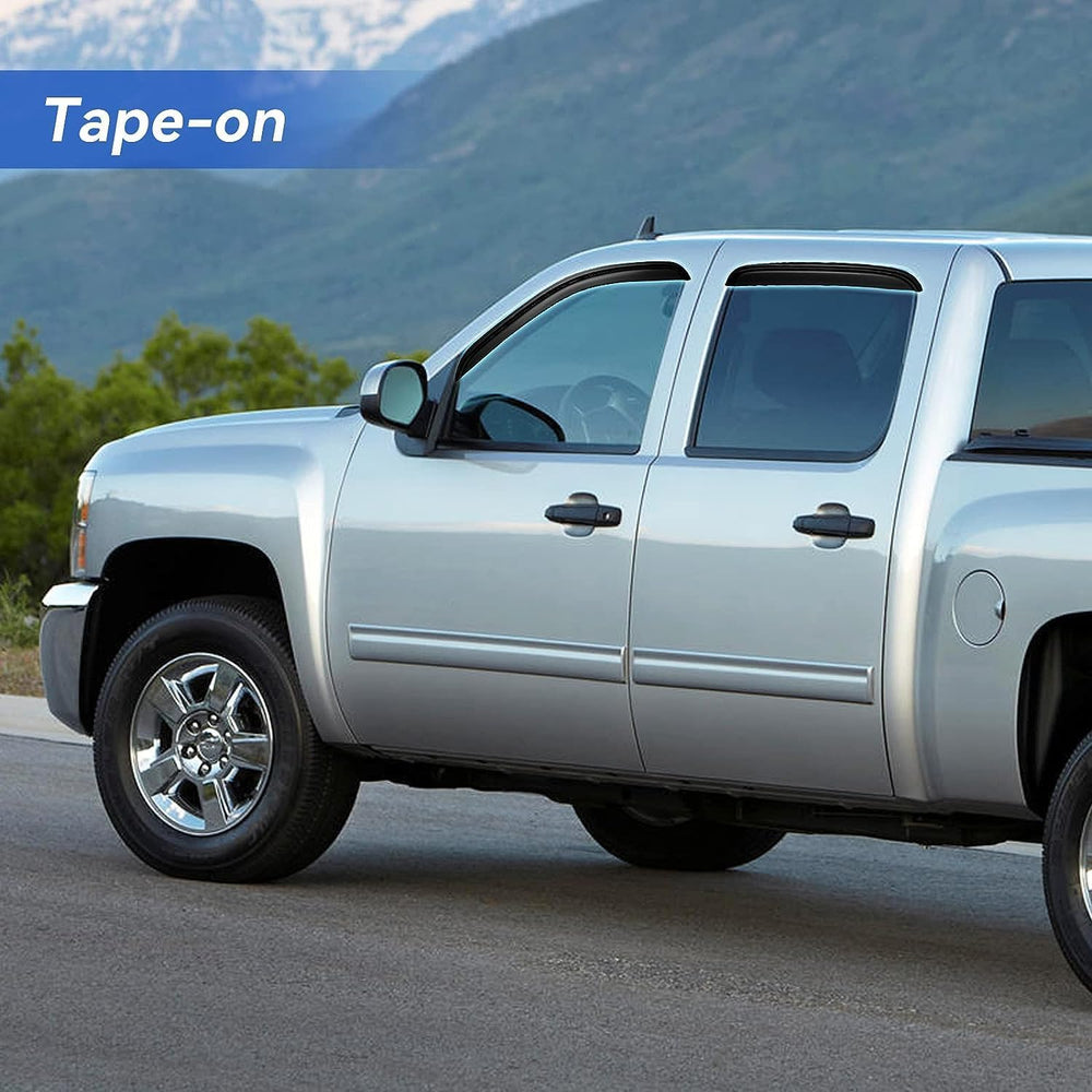 YQAUTEC Yukon XL window visors show profile view and enhanced ventilation.