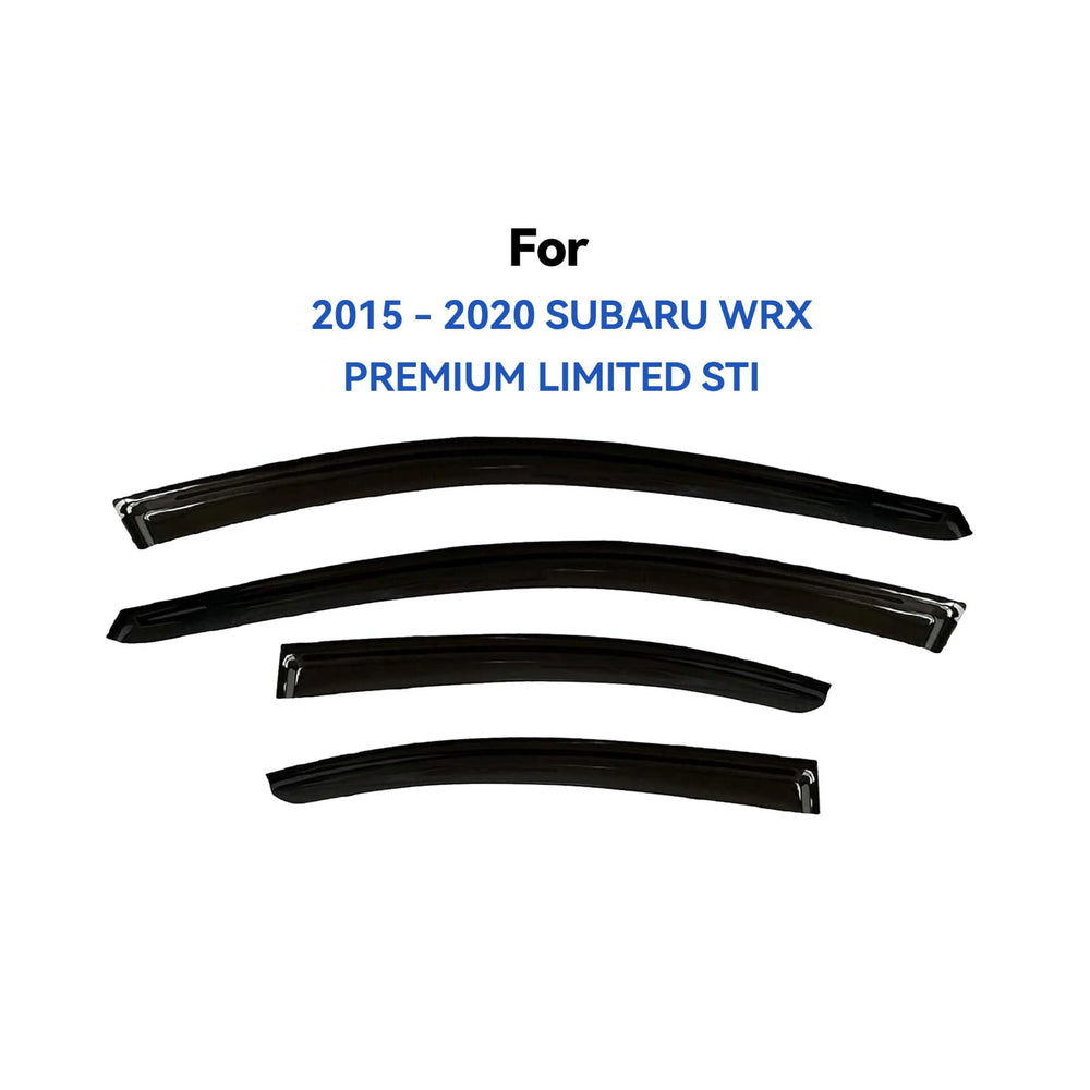 YQAUTEC window rain guards for Subaru WRX front-right for ventilation and rain shield