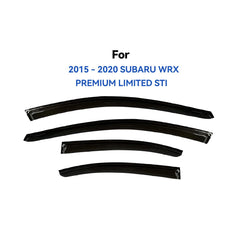 YQAUTEC window rain guards for Subaru WRX front-right for ventilation and rain shield