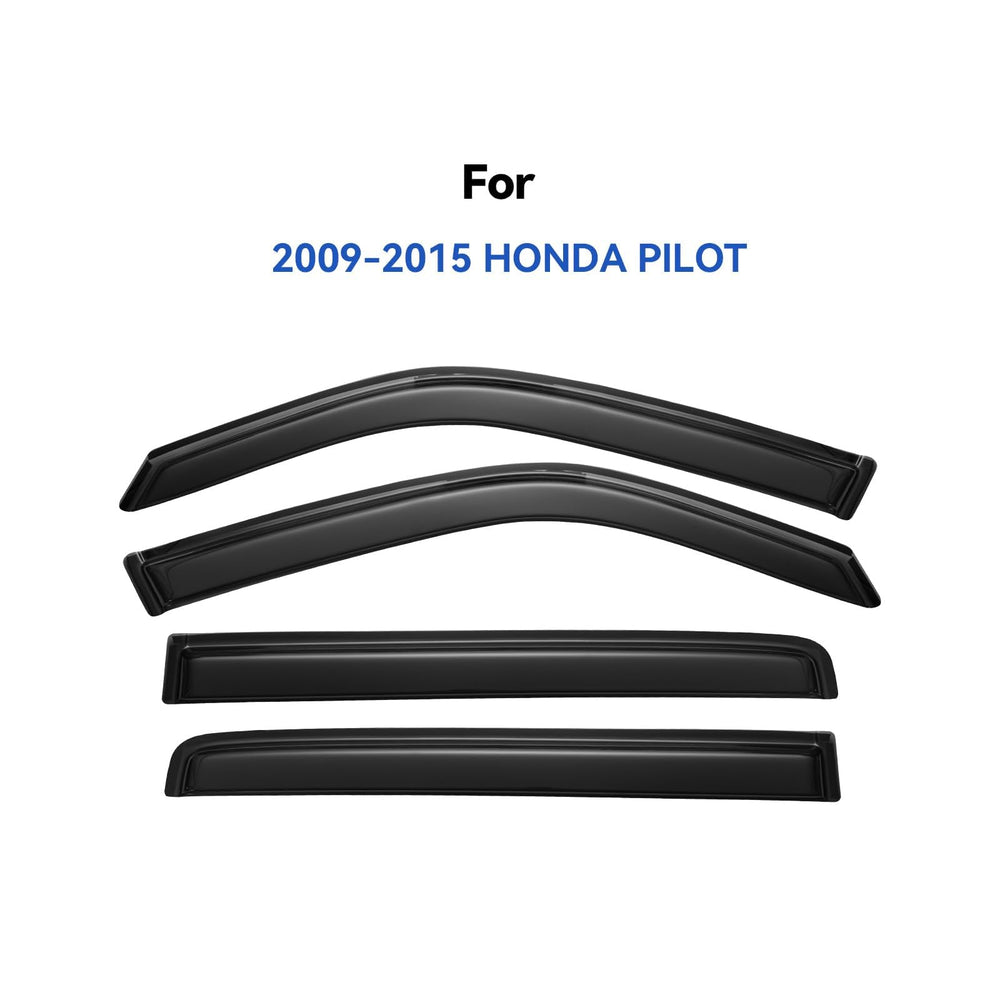 YQAUTEC Honda Pilot window visors side view reducing wind noise and glare