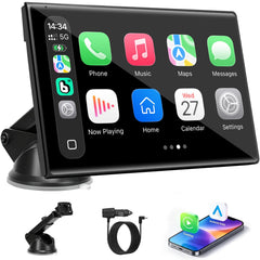 YREVTM front display showing CarPlay and clear navigation view