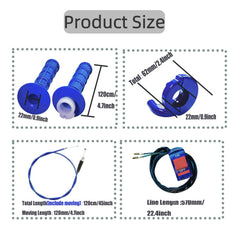 YRHHBYH blue aluminum throttle block highlights precise control