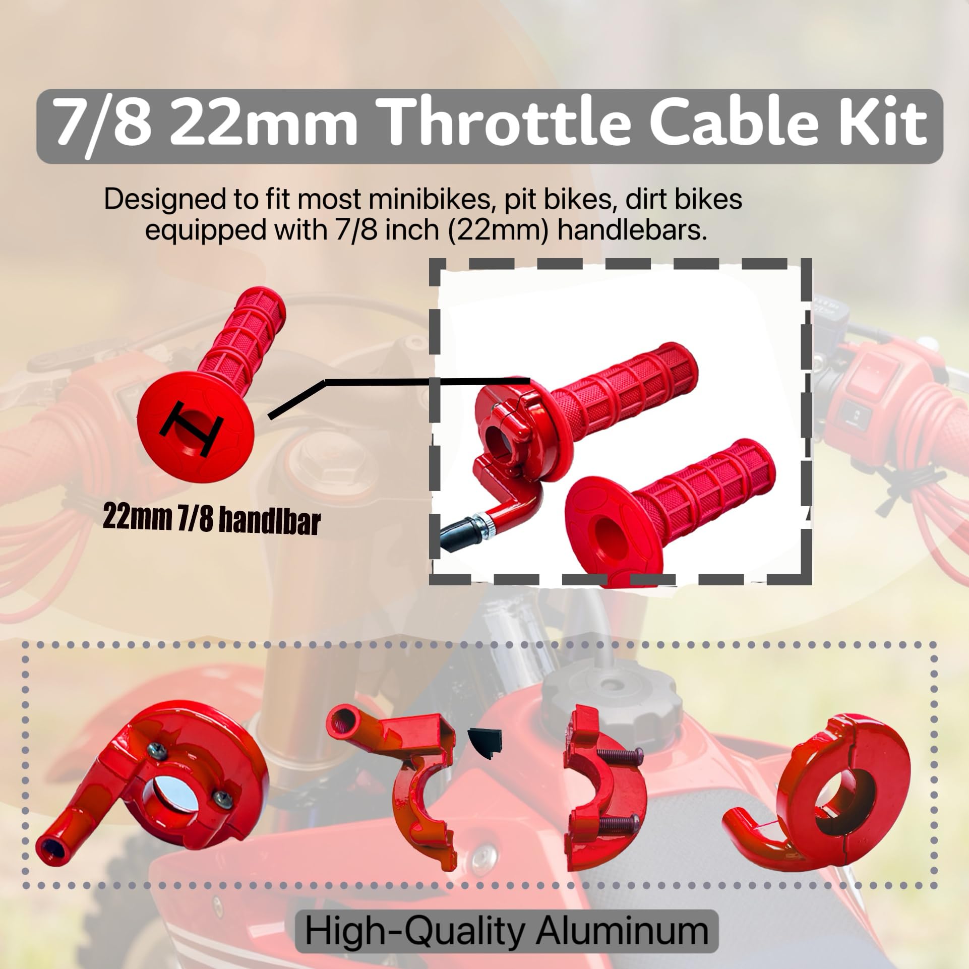YRHHBYH flame-out switch red enables quick power-off safety during rides.