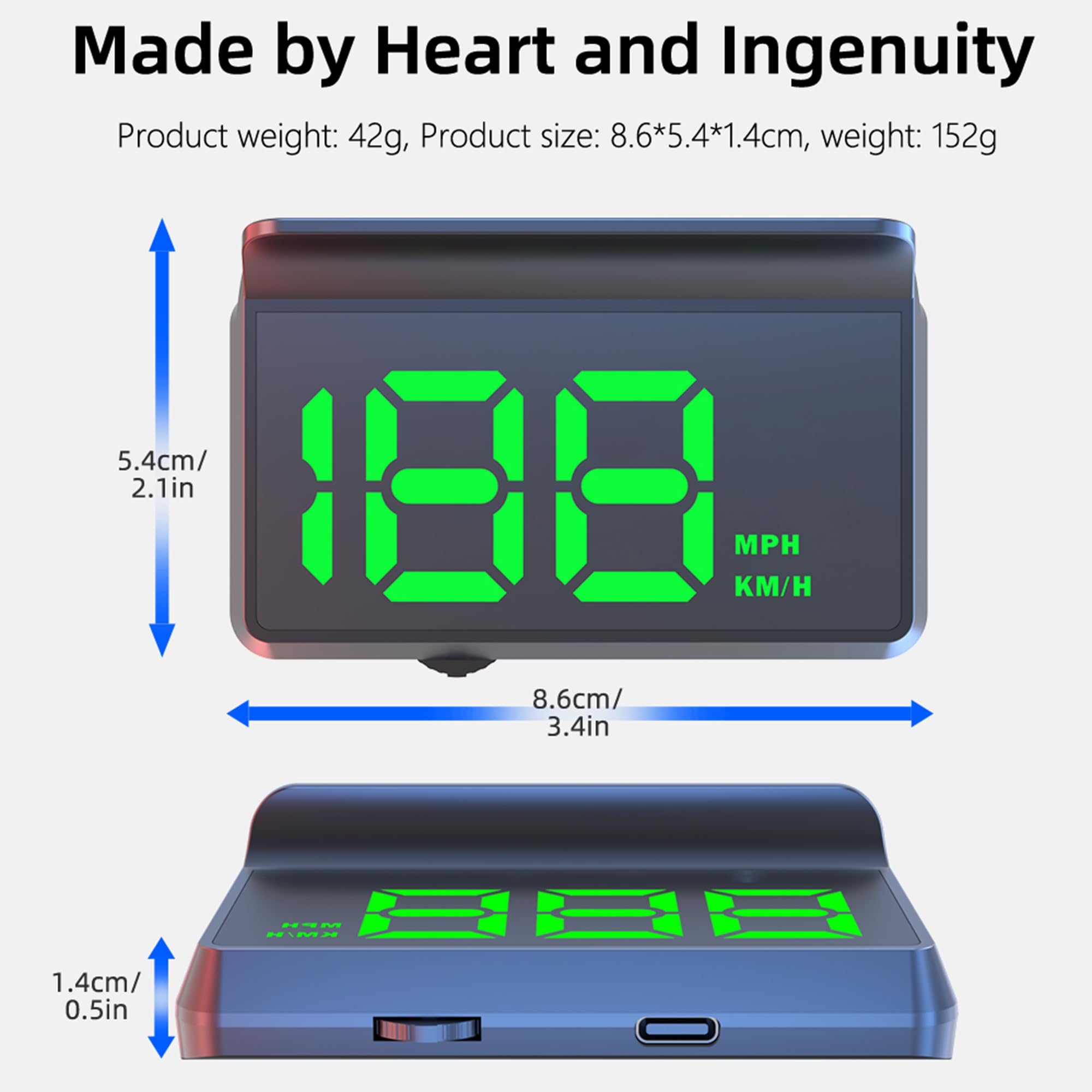 YSEDF 10Hz high refresh rate chip provides smooth speed updates.
