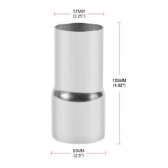 YSIL 304 stainless steel reducer with polished finish for durable, corrosion-resistant exhaust joins.