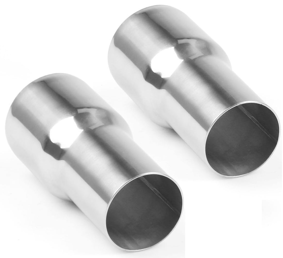 YSIL exhaust adapter 2.25 to 2.5 inch OD transition for secure pipe connection.