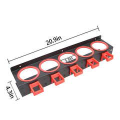 YTDTKJ beauty shop display hanger rail showcases tools while saving counter space.