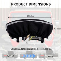 YTDYQFLZH winch cover shows durable 900D fabric in rugged use