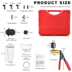 YTFRL brake fluid reservoir shows clear level for safe storage and accurate measurements.