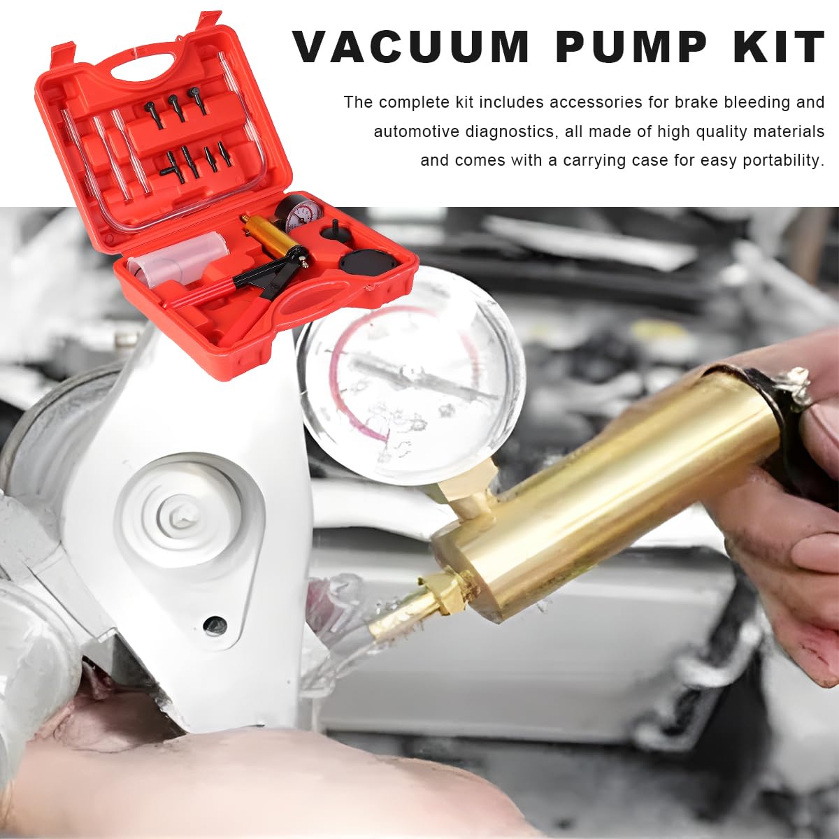 YTFRL ergonomic handle reduces fatigue for extended bleeding and testing sessions.