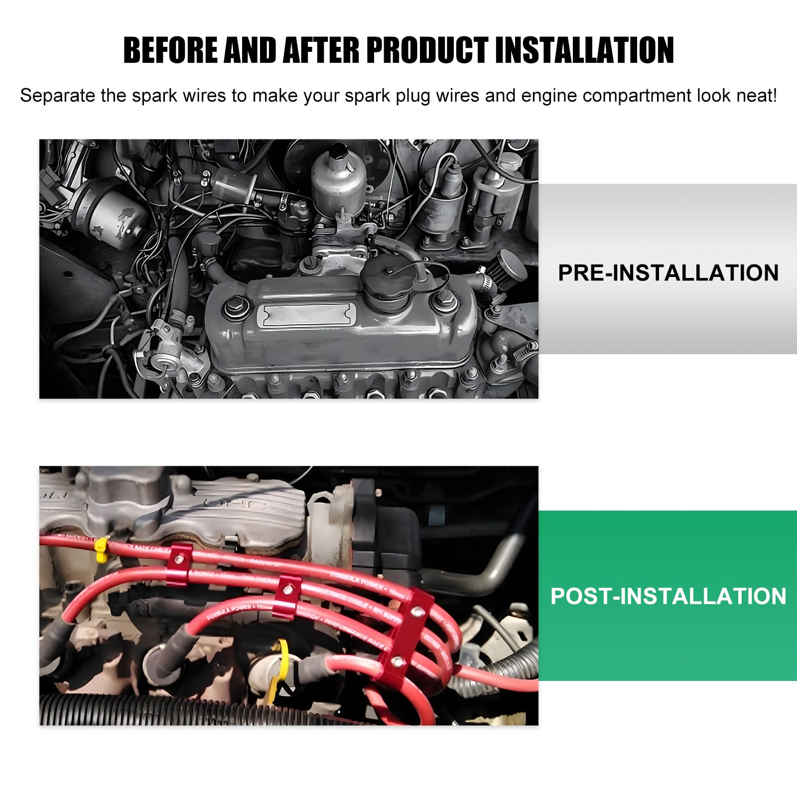 YTFRL spark plug wire separator hex wrenches included supports precise fitting.