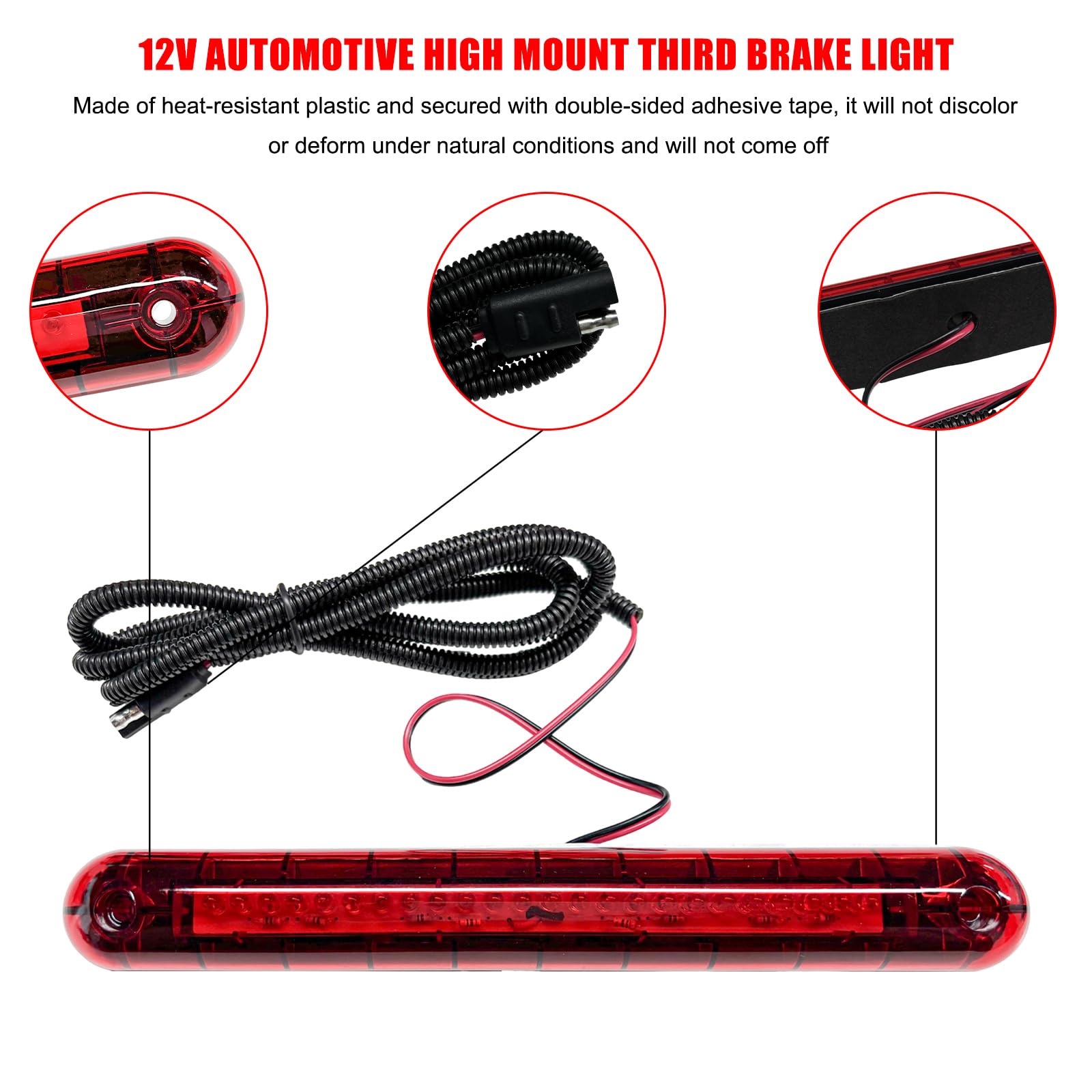 YTFRL waterproof brake light housing resists rain and corrosion