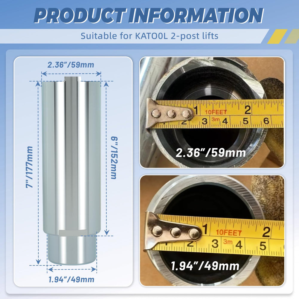 Ytrica 4Pcs lift adapter set for two-post lifts boosts reach and versatility.