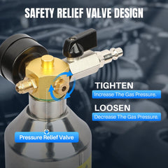 YUANRI flush kit pressure gauge for precise control of cleaning flow.
