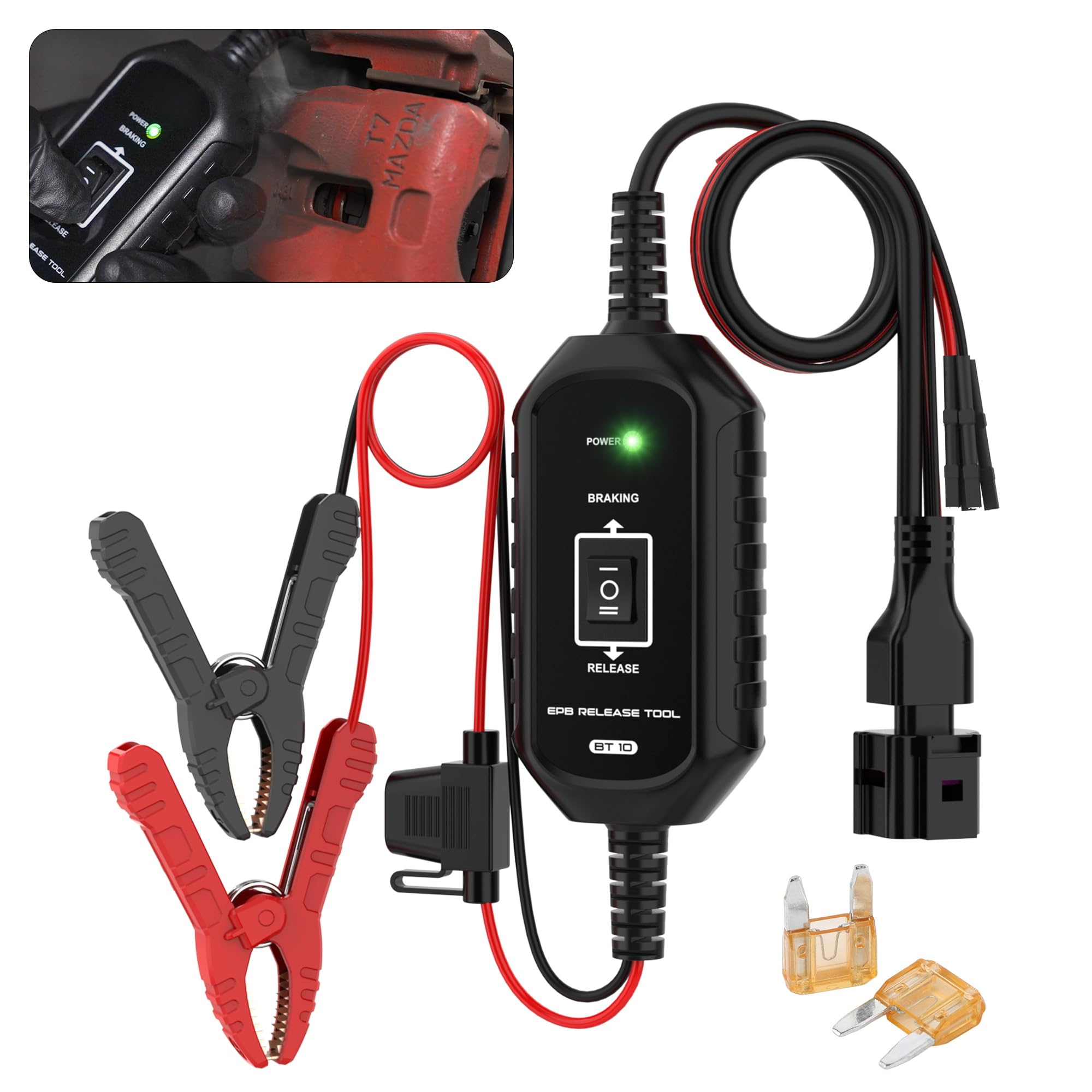 YUANRI BT10 EPB tool front view for quick emergency release